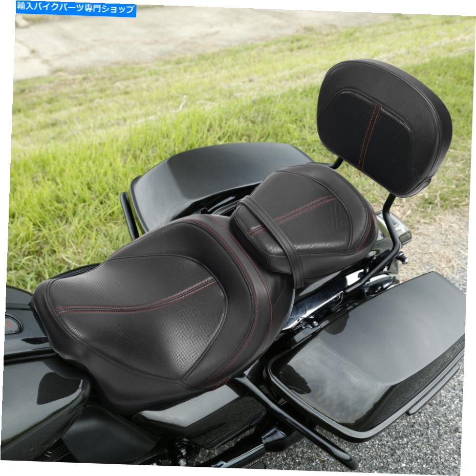 シーシーバー ドライバー＆旅客席Sissy Bar Pad Fit for Harley Touring Electra Glide 09-21 Driver & Passenger Seat Sissy Bar Pad Fit For Harley Touring Electra Glide 09-21【並行輸入品】