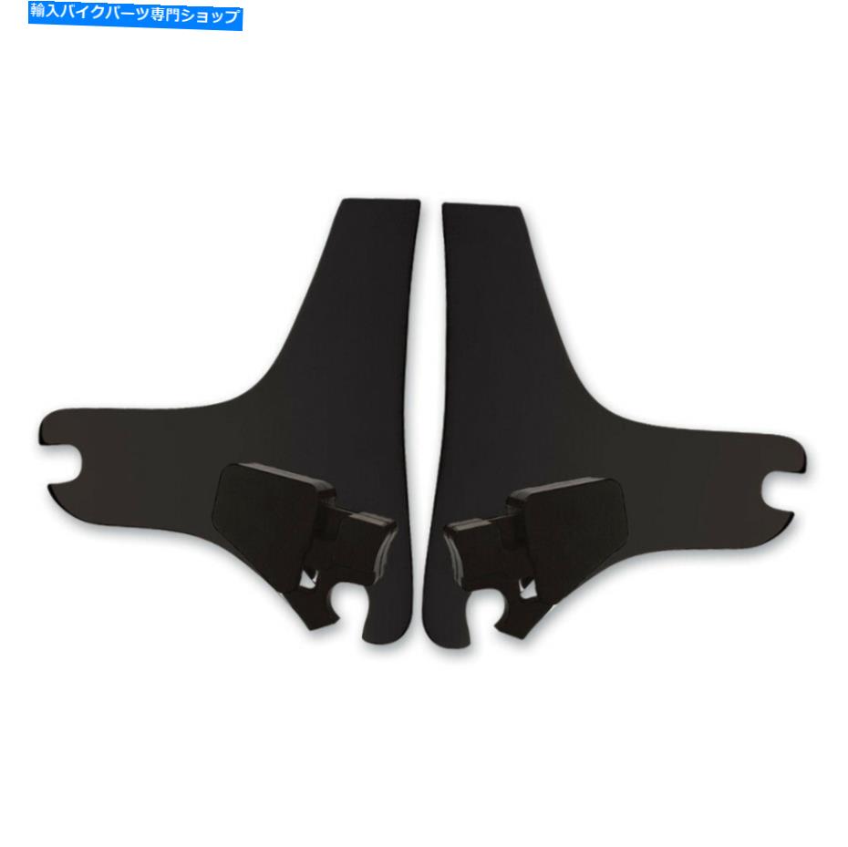 シーシーバー サイクルビジョンブラックの取り外し可能なSissy Barサイドプレート97-08ハーレーツーリングFlhtc Cycle Visions Black Detachable Sissy Bar Side Plates 97-08 Harley Touring FLHTC【並行輸入品】