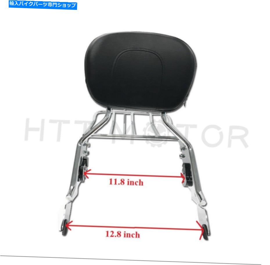 シーシーバー Harley Touring 09-17ロードグライド Chrome Backrest Sissy Bar w/ Luggage Rack For Harley Touring 09-17 Road Glide【並行輸入品】