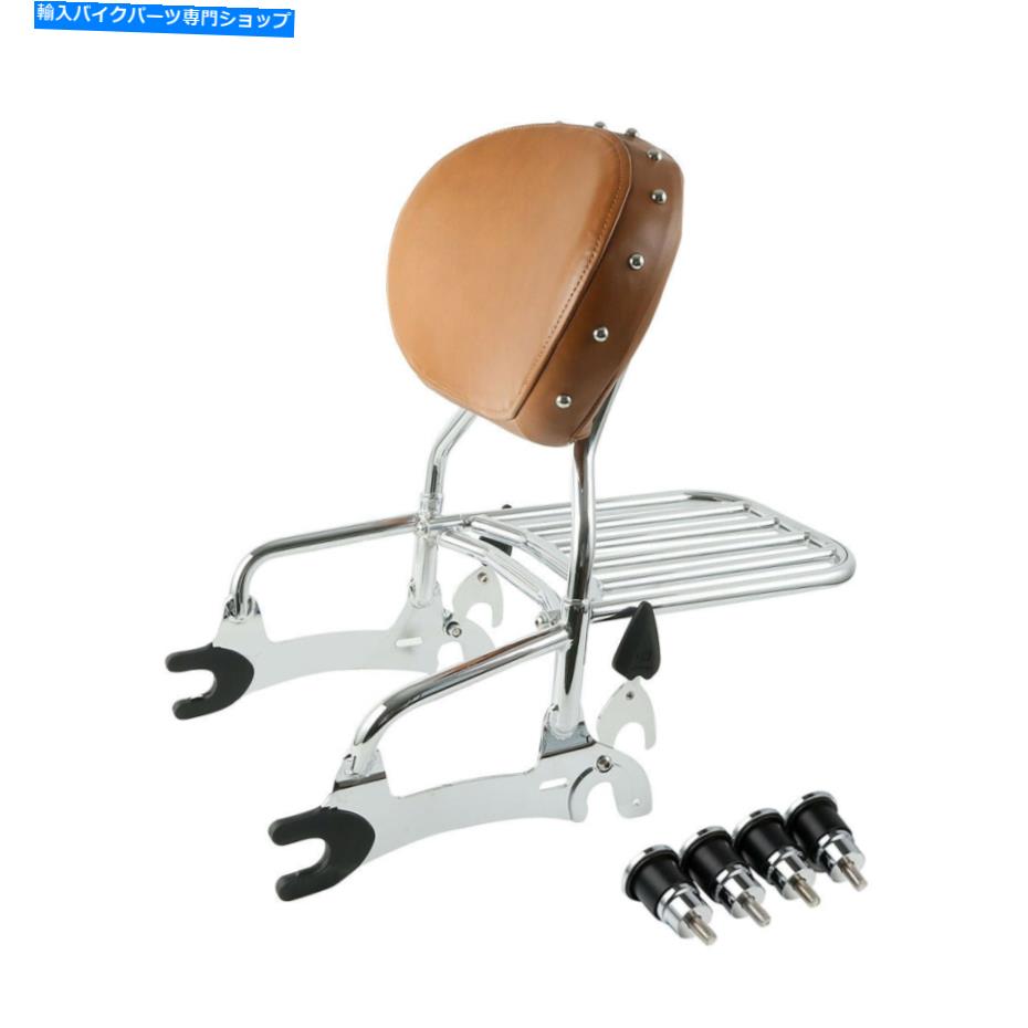 シーシーバー Sissy Barバックレストラック＆マウントスプールインドチーフビンテージビンテージ Sissy Bar Backrest Rack & Mounting Spools Fit For Indian Chief Vintage Vintage【並行輸入品】