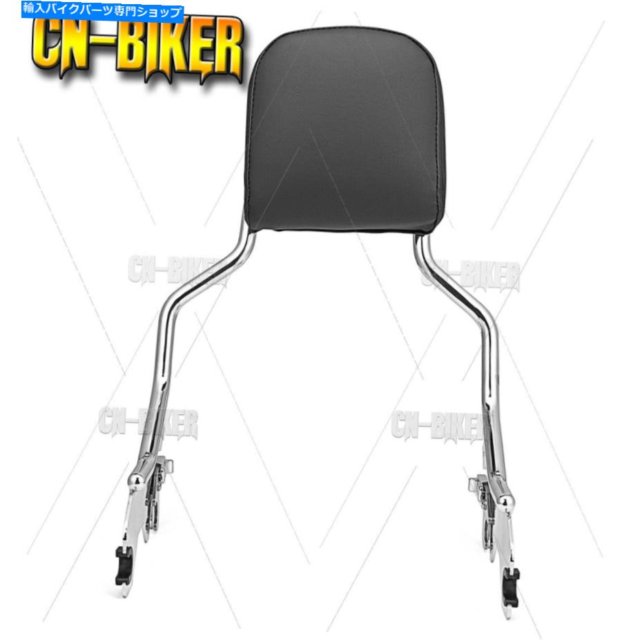 シーシーバー 2018+ハーレースポーツグライド低ライダーFLSBのための3倍クロムSissy Barの背もたれのパッド Triple Chrome Sissy Bar Backrest Pad For 2018+ Harley Sport Glide Low Rider FLSB【並行輸入品】