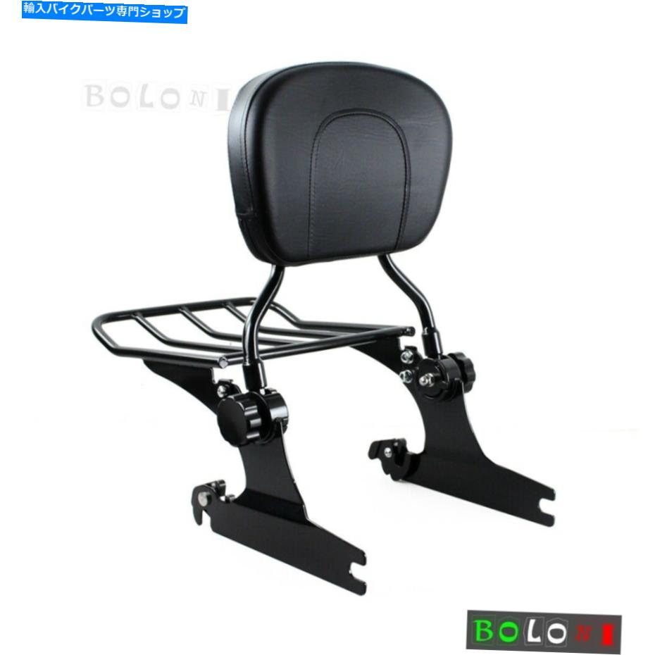 シーシーバー Harley Suftail Flstn 05-15用の新しい取り外し可能なSissy Barの背もたれ＆荷物ラック NEW Detachable Sissy Bar Backrest & Luggage Rack for Harley Softail FLSTN 05-15【並行輸入品】