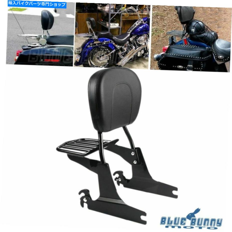 シーシーバー 旅客の背もたれのSissy Bar荷物ラック＆パッドのためのハーリーダイナスーパーグライドFXD Passenger Backrest Sissy Bar Luggage Rack & Pad for Harley Dyna Super Glide FXD【並行輸入品】｜Us Custom Parts Shop USDM