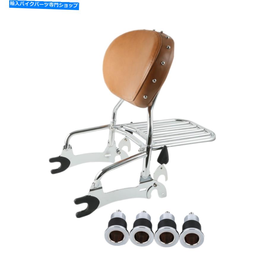 シーシーバー 12インチの背もたれのSissy Bar Rack＆Mounting Spoolsはインドのチーフ馬に適しています 12\