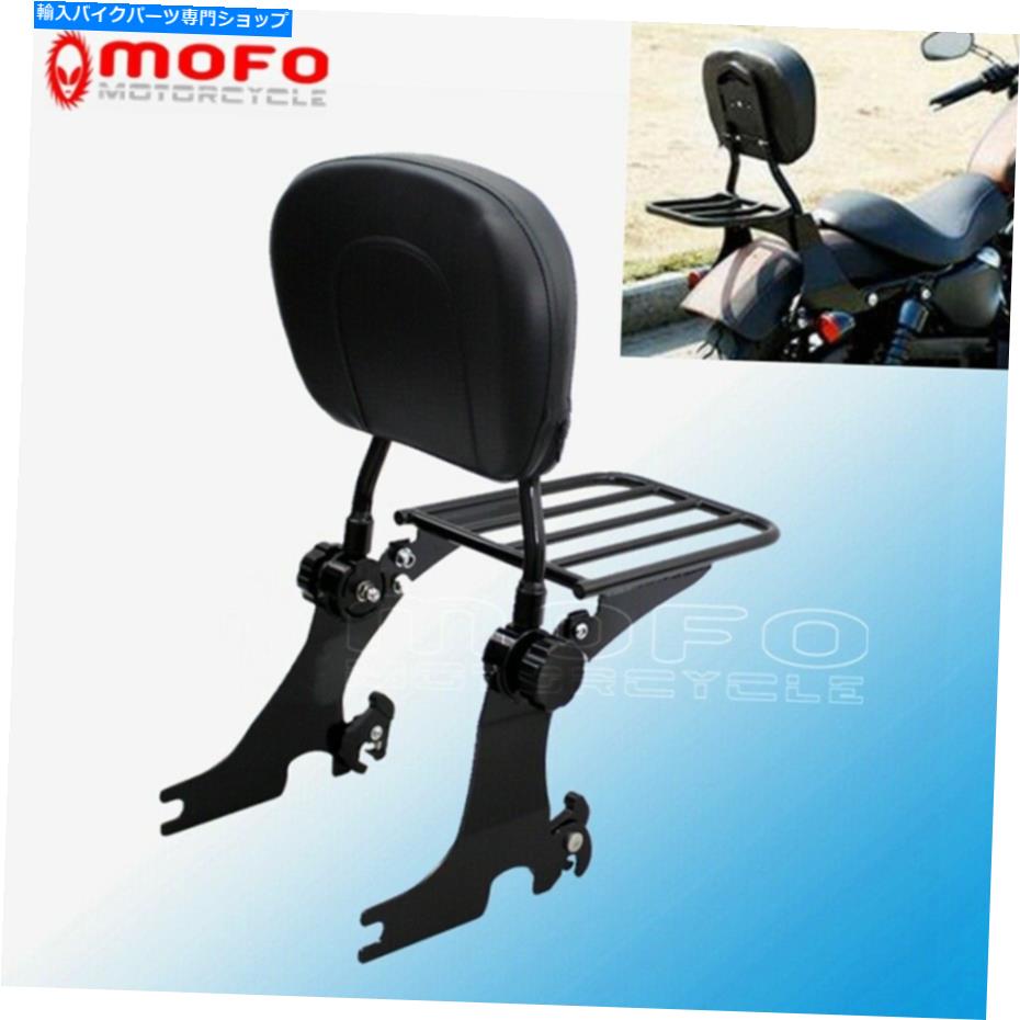 シーシーバー スポーティスターカスタムXL 1200C 883C 1994-03のための黒いSissy Barの背もたれの荷物のラック Black Sissy Bar Backrest Luggage Rack For Sportster Custom XL 1200C 883C 1994-03【並行輸入品】｜Us Custom Parts Shop USDM