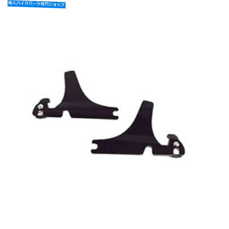 シーシーバー Sissy Barサイドプレート、リムーバブルブラック、ハーレーダビッドソンFLSTC / FLSTS 00~17 Sissy BAR Side Plates, Removable Black, For Harley-Davidson FLSTC/FLSTS 00-17【並行輸入品】