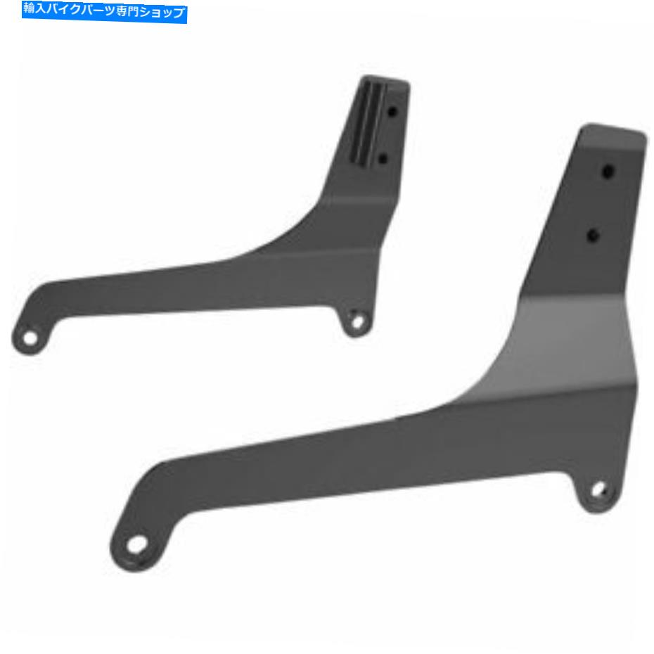 シーシーバー ドラッグスペシャリティブラックスクエアシシーバーサイドプレート2018-19ハーレーソフトFLFB Drag Specialties Black Square Sissy Bar Side Plates 2018-19 Harley Softail FLFB【並行輸入品】