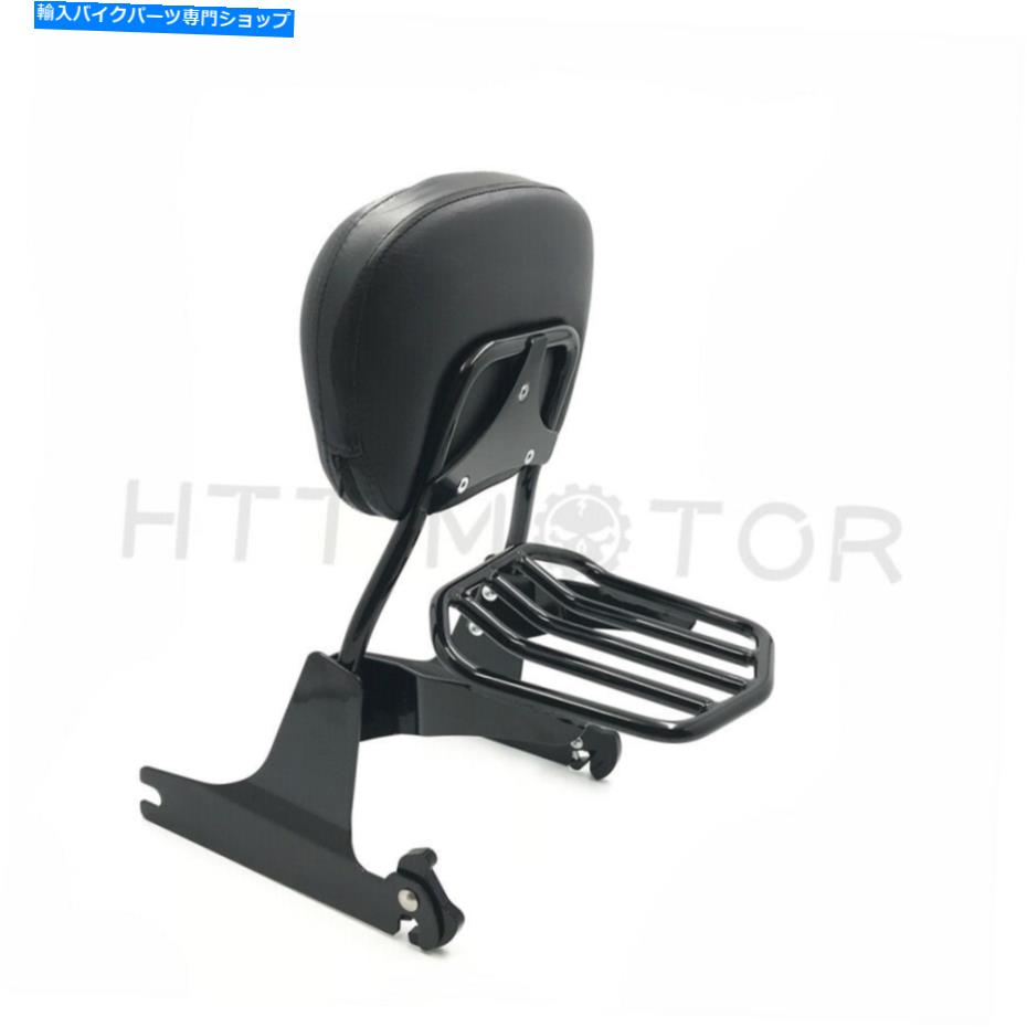 シーシーバー ハーレーソフト00-05クロムのための取り外し可能な背もたれのSissy Barの荷物のラック Detachable Backrest Sissy Bar Luggage Rack for Harley Softail 00-05 Chrome【並行輸入品】