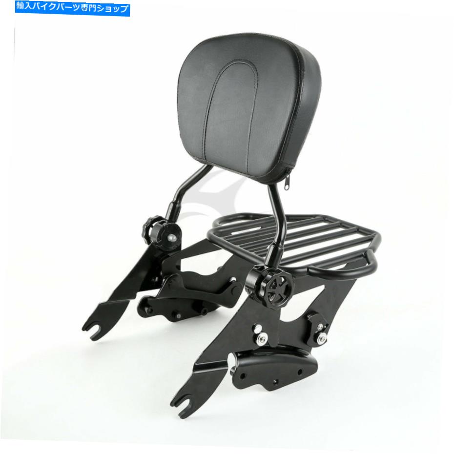 シーシーバー Sissy Bar Dockrest荷物ラック+ 4点ドッキングキットハーレーロードキング09-13 Sissy Bar Backrest Luggage Rack + 4 Point Docking Kit For Harley Road King 09-13【並行輸入品】