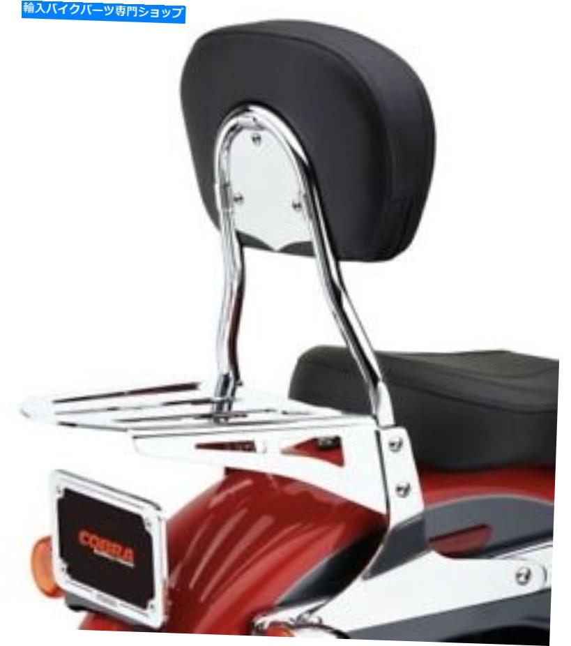 シーシーバー コブラクロームショートラウンド14 "Sissy Bar 2004-2020ハーレーXL Sportster 602-1303 Cobra Chrome Short Round 14" Sissy Bar 2004-2020 Harley XL SPORTSTER 602-1303【並行輸入品】｜Us Custom Parts Shop USDM