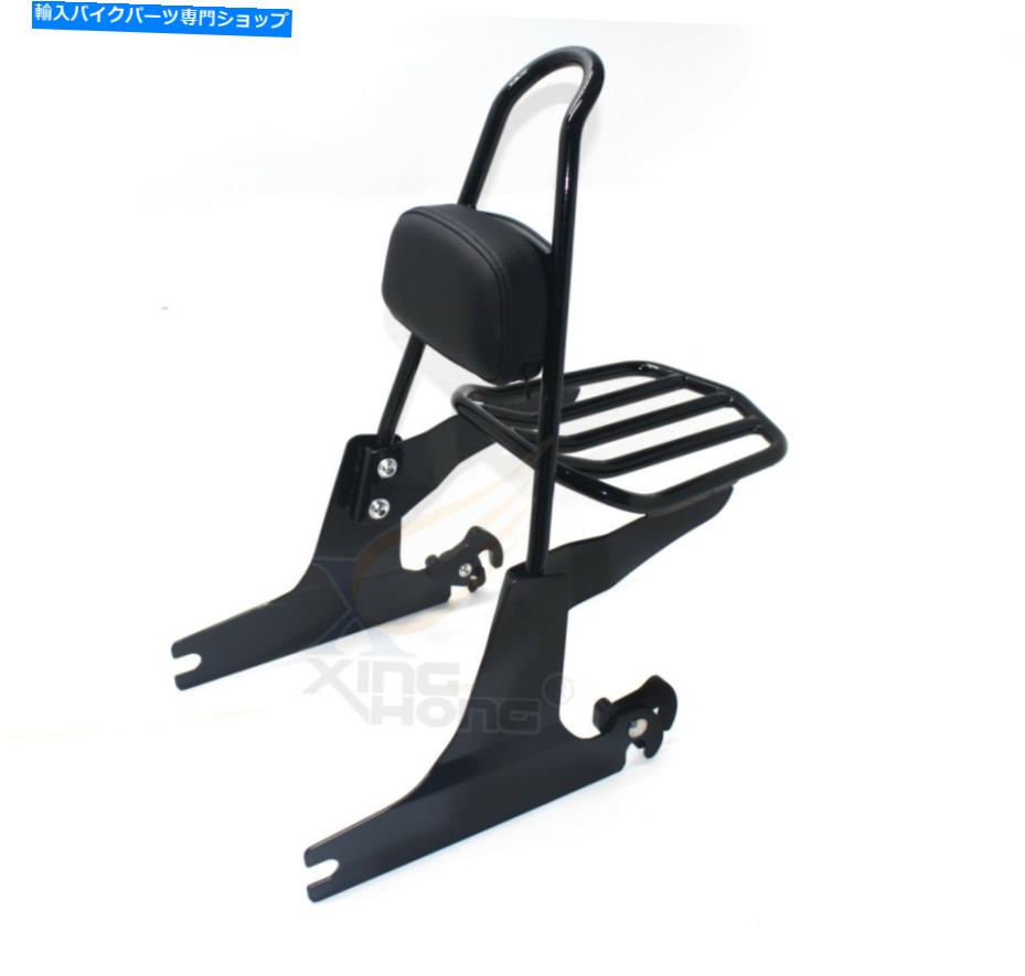 シーシーバー ハーレーソフト太い太った男の子のための旅客の背もたれのパッドSissy Barの荷物棚 Passenger Backrest Pad Sissy Bar Luggage Rack For Harley Softail Fat Boy【並行輸入品】