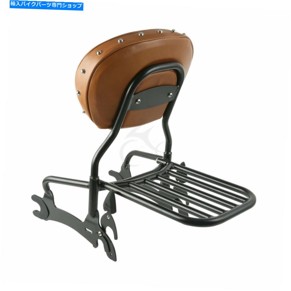 シーシーバー 黒の背もたれのSissy Barの荷物ラック - インドのチーフダークホース2016-2018 Black Backrest Sissy Bar Luggage Rack Fit For Indian Chief Dark Horse 2016-2018【並行輸入品】