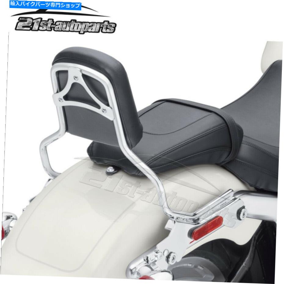 シーシーバー 18-21ハーレーFLFB FLFBS FXBR Chromeアップライト旅客Sissy Barバックレストパッド For 18-21 Harley FLFB FLFBS FXBR Chrome Upright Passenger Sissy bar Backrest Pad【並行輸入品】