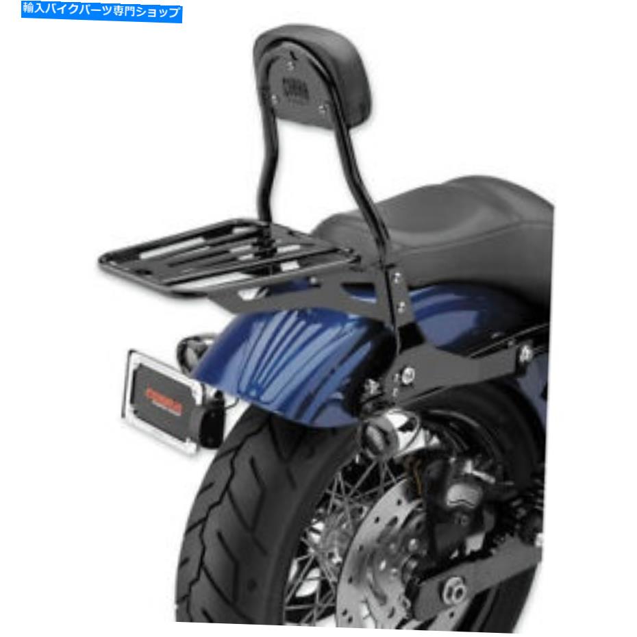 シーシーバー コブラ - 602-2004B - 取り外し可能なSissy Bar Kit、黒 Cobra - 602-2004B - Detachable Sissy Bar Kit, Black【並行輸入品】
