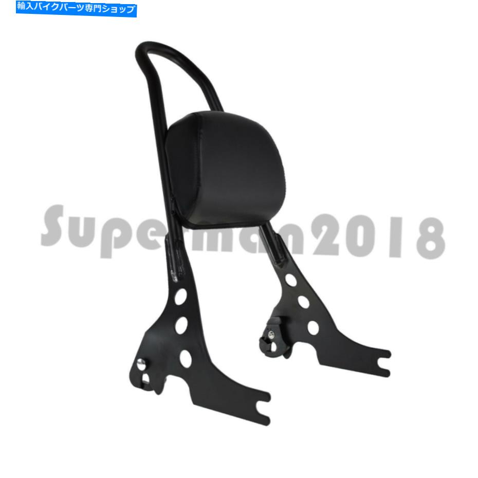 シーシーバー スポーツスターXL883 1200 48 2004年を伸ばすための旅客背もたれ Passenger Backrest Sissy Bar Cushion Pad Fit For Sportster XL883 1200 48 2004-up【並行輸入品】