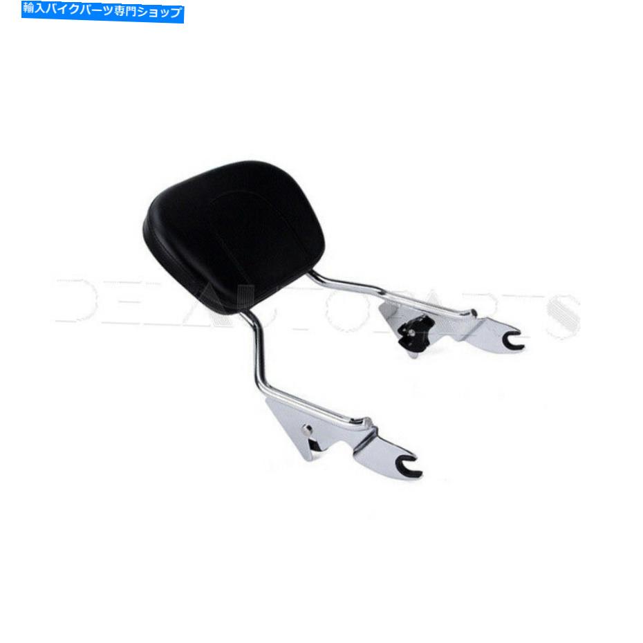 シーシーバー Electra Glide 09-19右側クロムバックレストSissy Barとブラックパッド Fit for Electra Glide 09-19 Right Side Chrome Backrest Sissy Bar and Black Pad【並行輸入品】