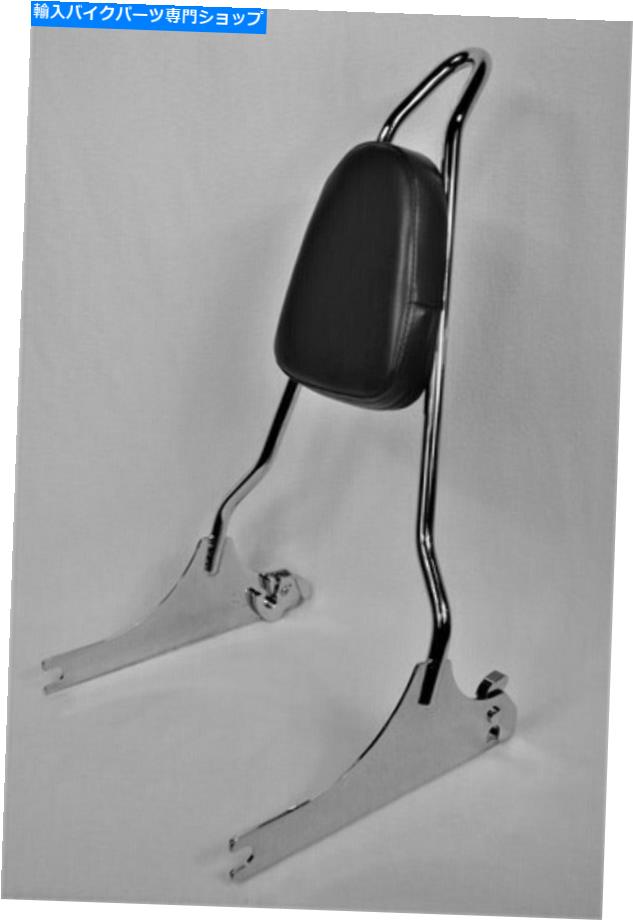 シーシーバー クローム2010-2017ワイドグライド/脂肪BobクイックリリースSissy Bar with Pad-18 \