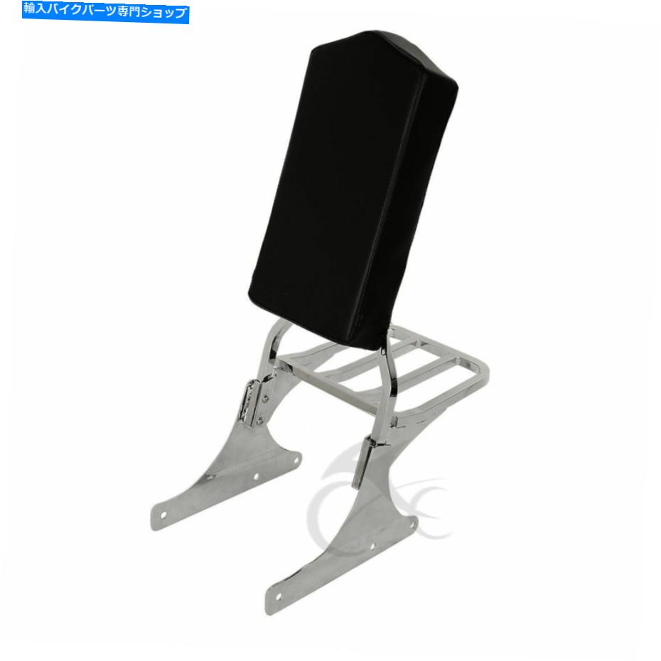 シーシーバー Sissy Barの背もたれのパッドW /荷物ラックのハーレーヘリテージSoftail Classic Flstc Sissy Bar Backrest Pad w/ Luggage Rack For Harley Heritage Softail Classic FLSTC【並行輸入品】