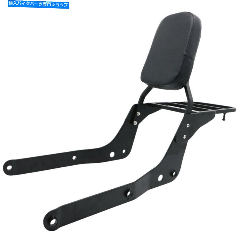 シーシーバー バックレスト・シシーバー/荷物ラック用ホンダシャドウエアロ750 VT750C 2004-2012ブラック Backrest Sissy Bar/Luggage Rack for Honda Shadow Aero 750 VT750C 2004-2012 Black【並行輸入品】