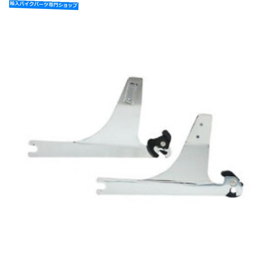シーシーバー Sissy Barサイドプレート、リムーバブルクロム、ハーレー - Davidson FXDWG 93-05 Sissy BAR Side Plates, Removable Chrome, For Harley-Davidson FXDWG 93-05【並行輸入品】