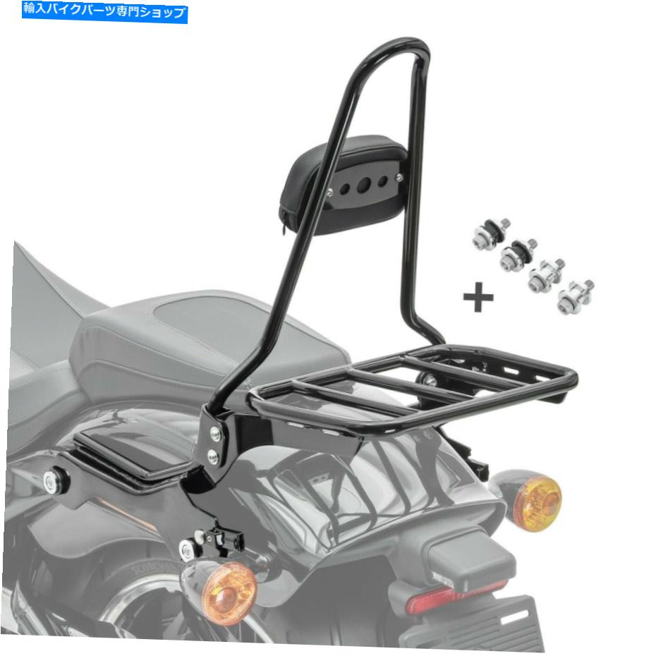 シーシーバー ハーレーブレイクアウト/ 114 18-20 XL荷物ラックとドッキングキットブラック Sissy bar for Harley Breakout / 114 18-20 XL Luggage Rack and Docking Kit black【並行輸入品】