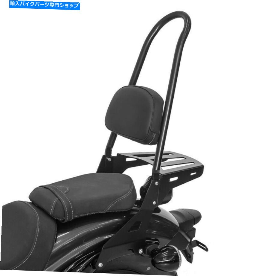 シーシーバー Indian Scout / Sixty 15-21黒のカジュアルXLのためのSissy Bar +荷物ラック Sissy Bar + Luggage Rack for Indian Scout / Sixty 15-21 black Casual XL【並行輸入品】