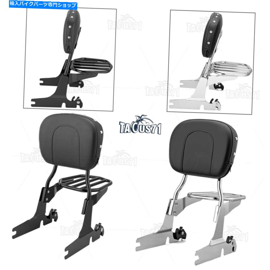シーシーバー Sissy Bar Dackrest +荷物ラックHarley Heritage Softail Flst Flstc 00-17 Sissy Bar Backrest + Luggage Rack For Harley Heritage Softail FLST FLSTC 00-17【並行輸入品】