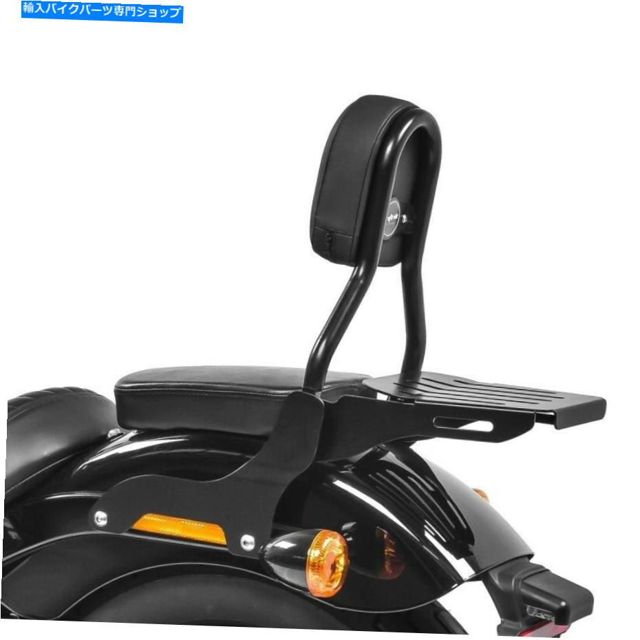 シーシーバー Sissy Bar Cl Fix for Harley-Davidson Softail 2018 - 荷物ラックブラック付き Sissy bar CL Fix for Harley-Davidson Softail 2018- with luggage rack black【並行輸入品】