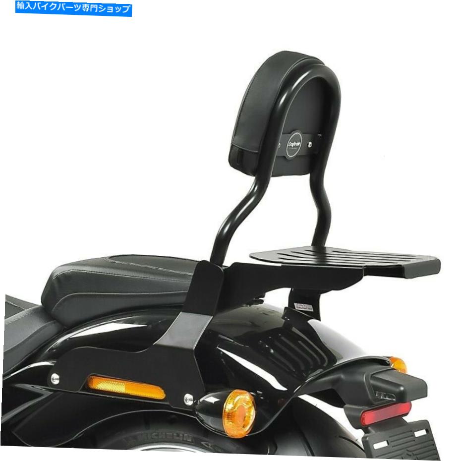 シーシーバー 荷物ラックブラック付きハーレーファットボーイ/ 114 18-21のためのSissy Bar Cl修正 Sissy bar CL Fix for Harley Fat Boy / 114 18-21 with luggage rack black【並行輸入品】
