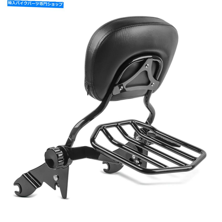 シーシーバー ハーレーダビッドソンロードグライドカスタム10-13ブラックのためのSissy Bar +荷物ラック Sissy Bar + Luggage Rack for Harley Davidson Road Glide Custom 10-13 black【並行輸入品】