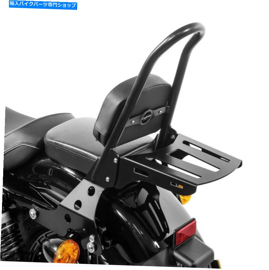シーシーバー Sissy Bar Deactable +荷物ラックCSM用ハーレーダビッドソンスポーツスター04-20ブラック Sissy Bar Detachable+ Luggage Rack CSM for Harley Davidson Sportster 04-20 black【並行輸入品】