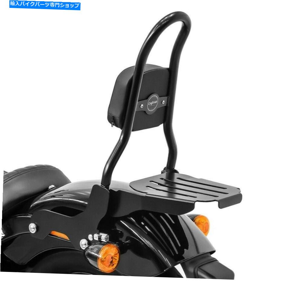 シーシーバー Sissy Bar CSM W。ハーレー - ダビッドソンのための荷物掛けラックソフテイル18-20ブラック Sissy bar CSM w. luggage rack for Harley-Davidson Softail 18-20 black【並行輸入品】|Us Custom Parts Shop USDM