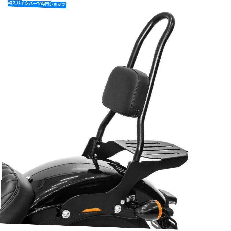 シーシーバー Sissy Bar CSL W。ハーレー - ダビッドソンのための荷物掛けラックソフテイル18-20ブラック Sissy bar CSL w. luggage rack for Harley-Davidson Softail 18-20 black【並行輸入品】