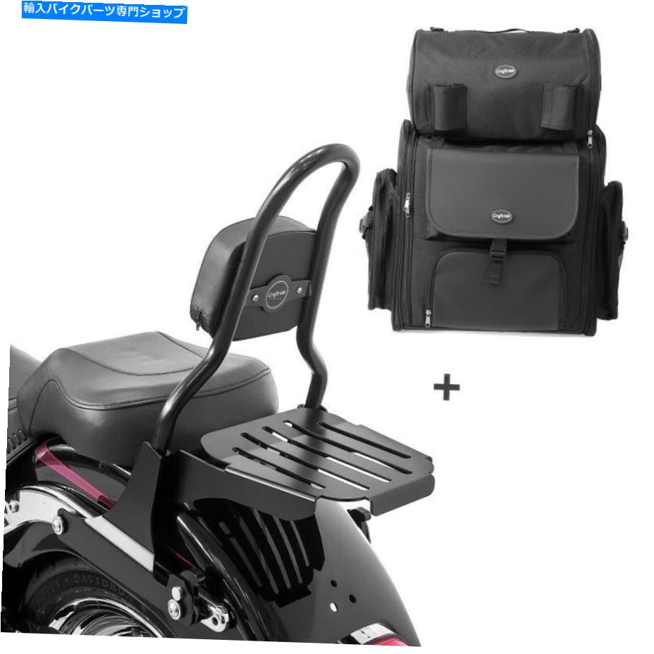 シーシーバー ハーレーソフトカスタム07-09のためのSissy Bar CSM +テールバッグ Sissy Bar CSM + Tail Bag for Harley Softail Custom 07-09 with rack【並行輸入品】｜Us Custom Parts Shop USDM