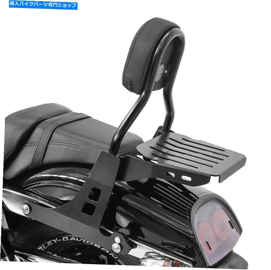 シーシーバー Sissy Bar Cl W。ハーレー - ダビッドソンダイナ脂肪ボブ10-17ブラック Sissy bar CL w. luggage rack for Harley-Davidson Dyna Fat Bob 10-17 black【並行輸入品】