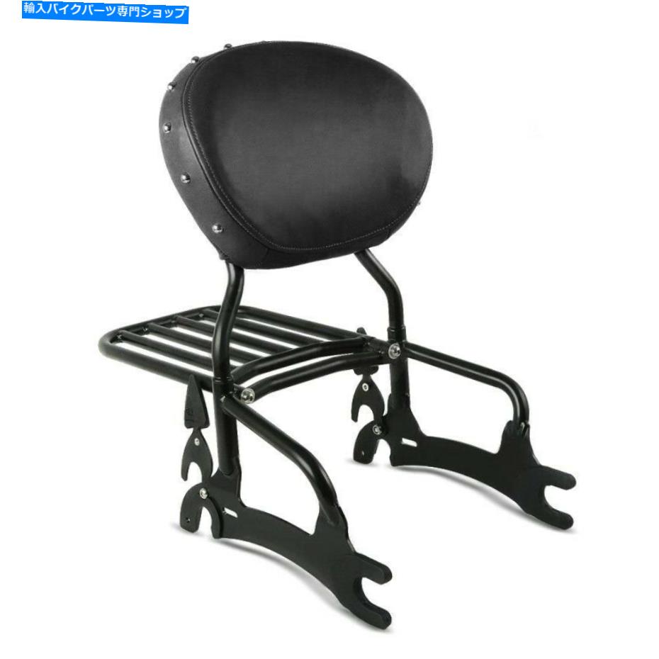 シーシーバー Sissy Bar W。インド人間の荷物ラックとマウントキット Sissy Bar w. Luggage Rack and Mounting Kit for Indian Chief 2018 black【並行輸入品】