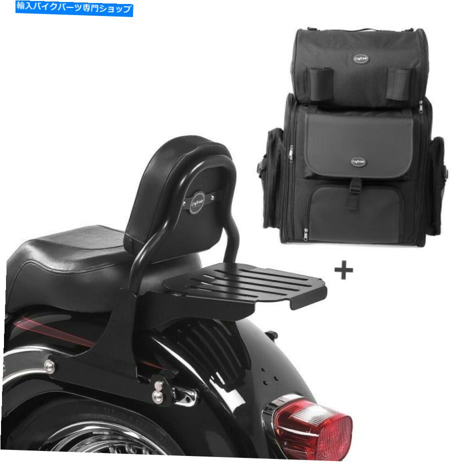 シーシーバー ハーレークロスボーン用のSissy Bar +テールバッグ08-11ラック付きCSS Sissy Bar + Tail Bag for Harley Cross Bones 08-11 CSS with rack【並行輸入品】