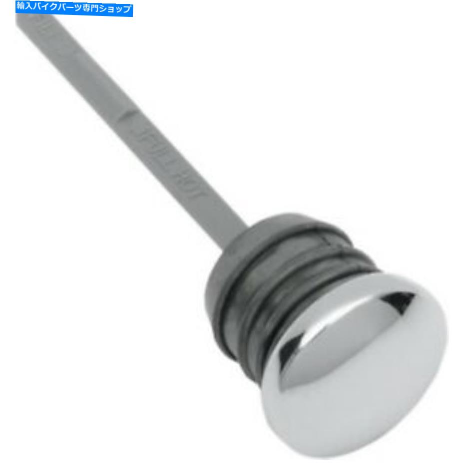 クロームパーツ Harley Davidson Flst FXST太った男の子Softail 00-17のためのクロムオイルディップスティック Chrome Oil Dipstick for Harley Davidson FLST FXST Fat Boy Softail 00-17【並行輸入品】