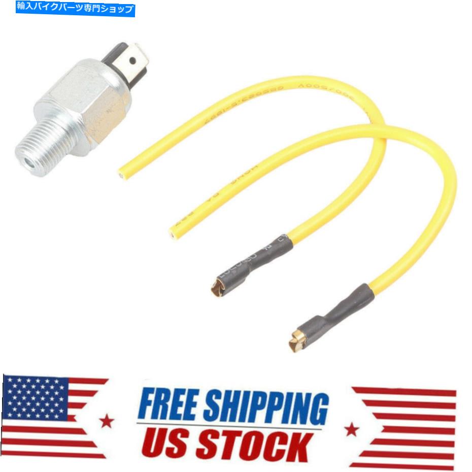 クロームパーツ 油圧ブレーキストップライトスイッチケーブルフィットハーレー - デビッドソン交換クロム Hydraulic Brake Stop Light Switch Cable Fit Harley-Davidson Replacement Chrome【並行輸入品】