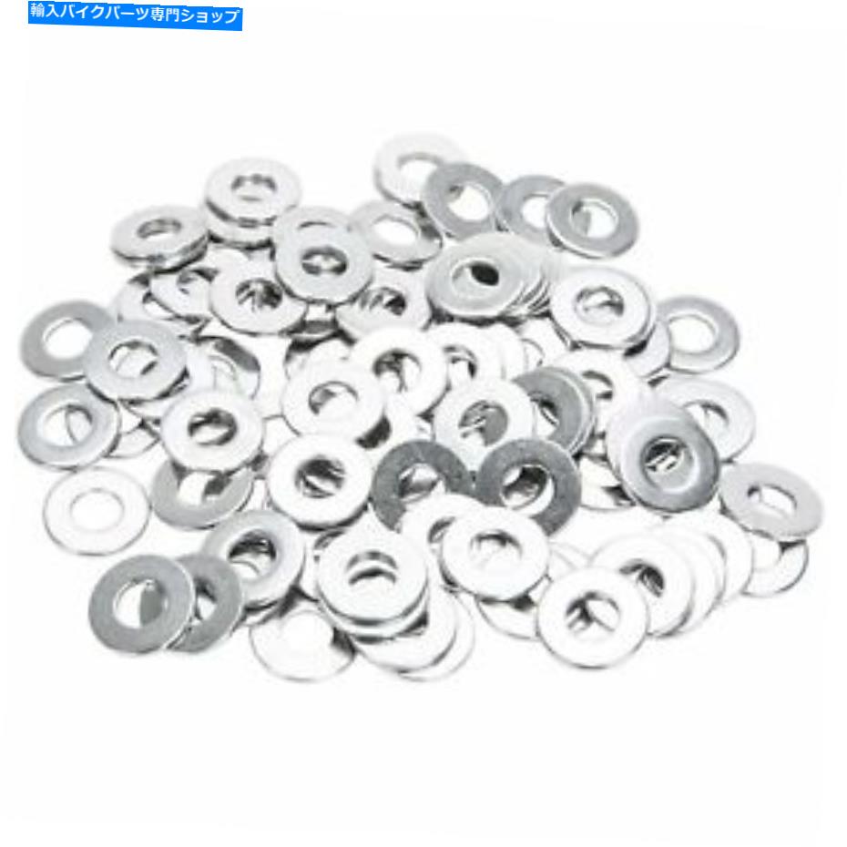 クロームパーツ コロニー#6mm-F-100 6mmクロムメッキ平らな洗濯機100米の袋 Colony #6MM-F-100 6mm Chrome Plated Flat Washers Bag of 100 USA made【並行輸入品】|Us Custom Parts Shop USDM