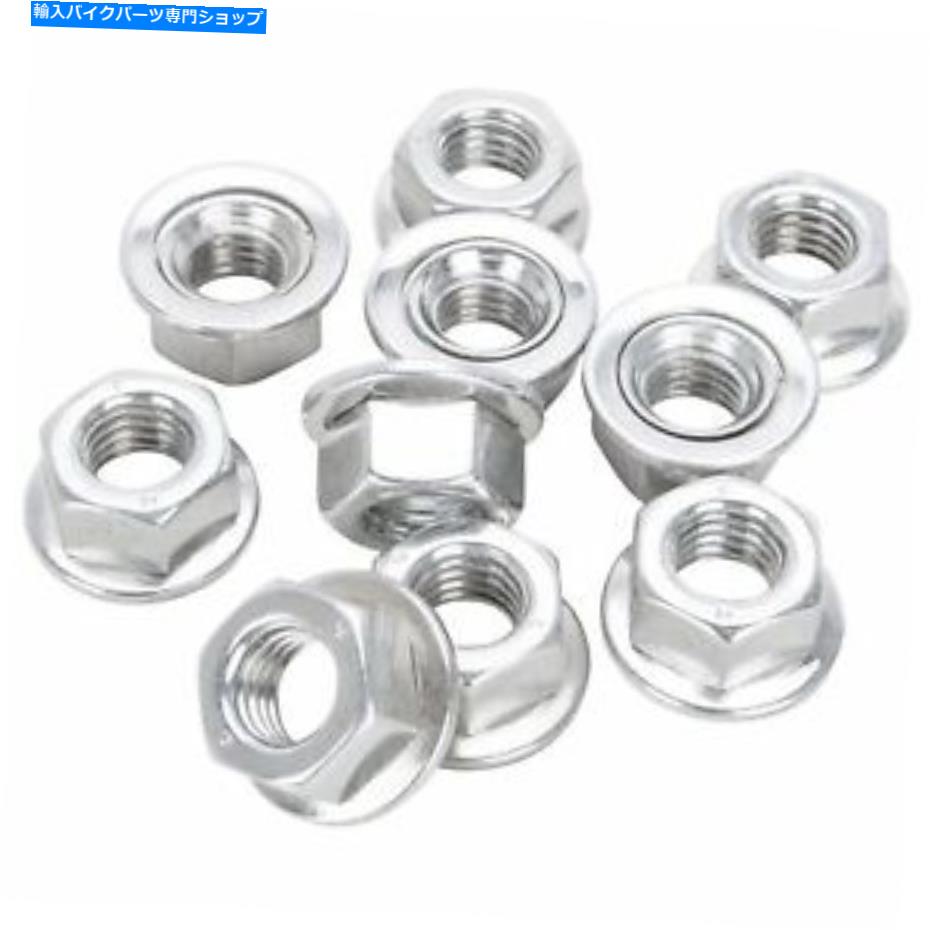クロームパーツ コロニー#MFN-0004 12mmクロームフランジ付きナット10パック Colony #MFN-0004 12mm Chrome Flanged Nut 10 pack USA made【並行輸入品】|Us Custom Parts Shop USDM