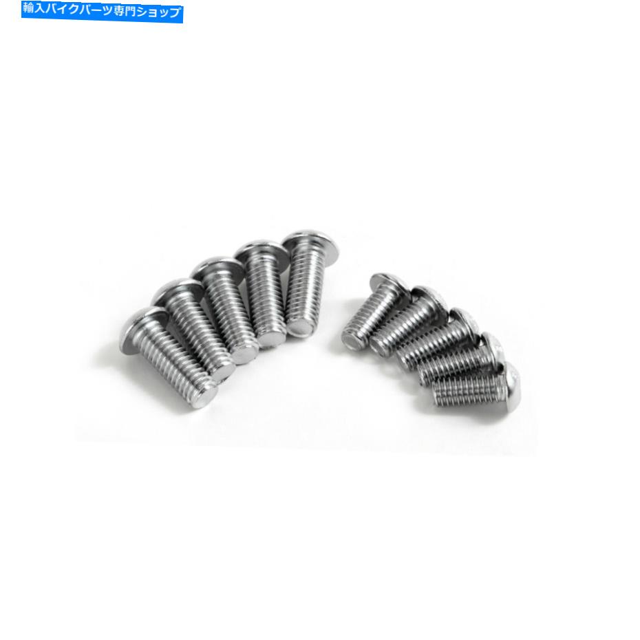 クロームパーツ Chrome Front 5/16 "-18x3 / 4"後部3/8 "-16x1"ローターボルト10pcs for Harley Suftail Chrome Front 5/16"-18x3/4" Rear 3/8"-16x1" Rotor Bolts 10pcs for Harley Softail【並行輸入品】|Us Custom Parts Shop USDM