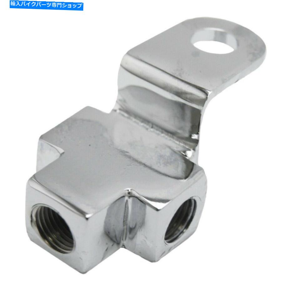 クロームパーツ ハードドライブフロント/リアブレーキT、2側、1センター1/8 "NPT（OE 42138-72）ハーレーFXS HardDrive Front/Rear Brake T, 2 Side, 1 Center 1/8" NPT (OE 42138-72) Harley FXS【並行輸入品】｜Us Custom Parts Shop USDM