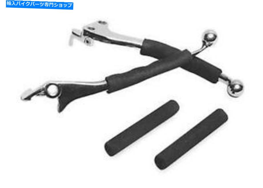 クロームパーツ クロムブラックフォームレバーグリップ17-99を表示 SHOW CHROME BLACK FOAM LEVER GRIPS 17-99【並行輸入品】
