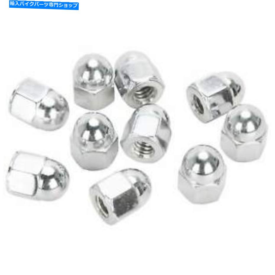 クロームパーツ コロニー#AN-113 1 / 4-20クロムのドングリナッツ10パック Colony #AN-113 1/4-20 Chrome Acorn Nut 10 pack USA made【並行輸入品】|Us Custom Parts Shop USDM
