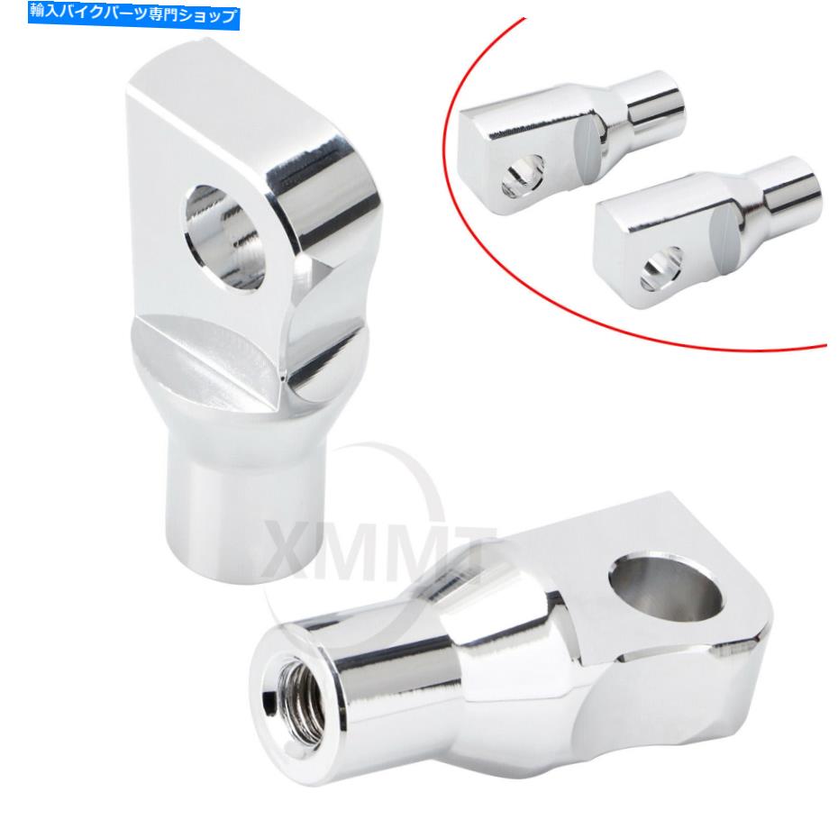 クロームパーツ Harley Dyna Street Bob Softail Flhtcu用クロムフットペグマウントボルトアダプタ Chrome Footpeg Mounting Bolts Adapter For Harley Dyna Street Bob Softail FLHTCU【並行輸入品】