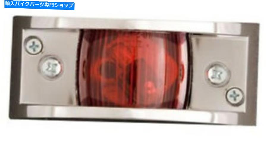クロームパーツ Optronics Chromeメッキマーカー/クリアランスライトRed MC81-RS Optronics Chrome Plated Marker/Clearance Lights Red MC81-RS【並行輸入品】