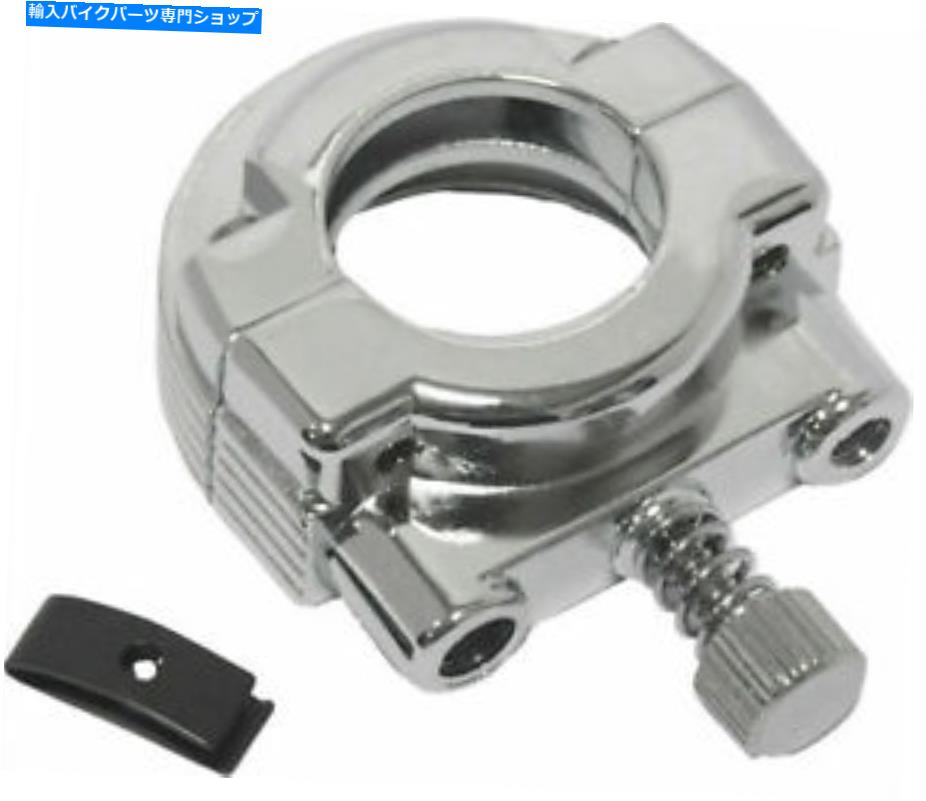 クロームパーツ ハードドライブ30-106Dスロットルクランプ、シングルクランプクロム HardDrive 30-106D Throttle Clamps, Single Clamp Chrome【並行輸入品】