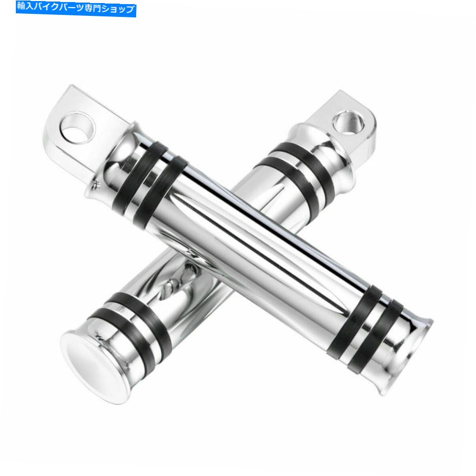 クロームパーツ クロームメタルフットペグの乗客フットレストリアフィットハーレーツーリングダイナ85-19 Chrome Metal Foot Peg Passenger Footrest Rear Fit for Harley Touring Dyna 85-19【並行輸入品】|Us Custom Parts Shop USDM