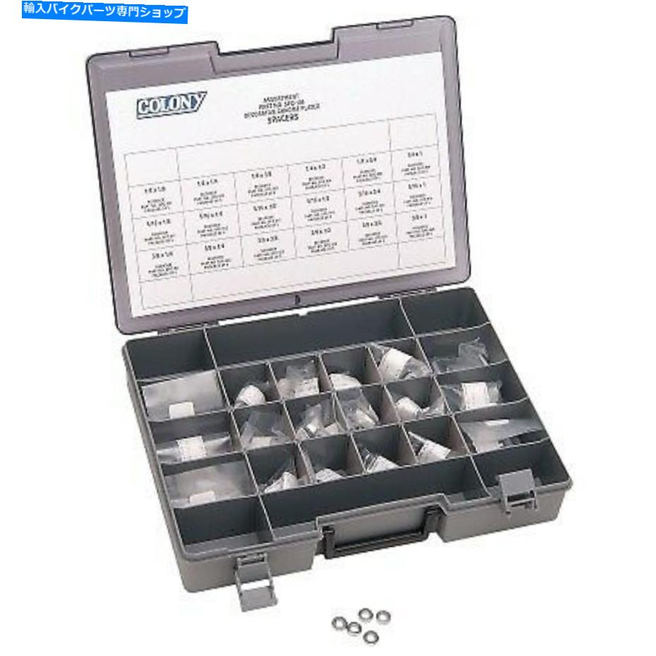 クロームパーツ コロニー - SPC-013 - クロムメッキスペーサー、5/16インチ。 x 3/8インチ。 Colony - SPC-013 - Chrome-Plated Spacers, 5/16in. x 3/8in.【並行輸入品】